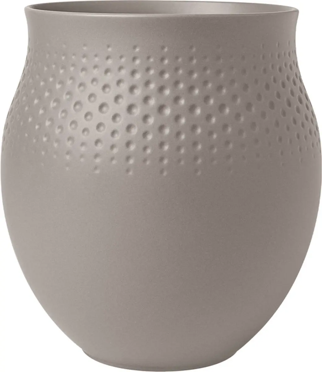 Villeroy & Boch Manufacture Collier Vaas Perle Taupe Large