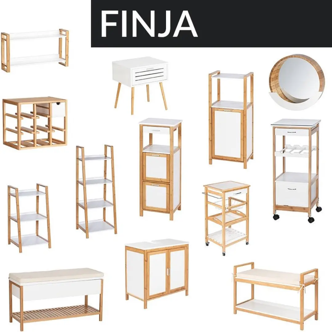 Wenko Finja Salontafel Bamboe Rond - afbeelding 2 van 3