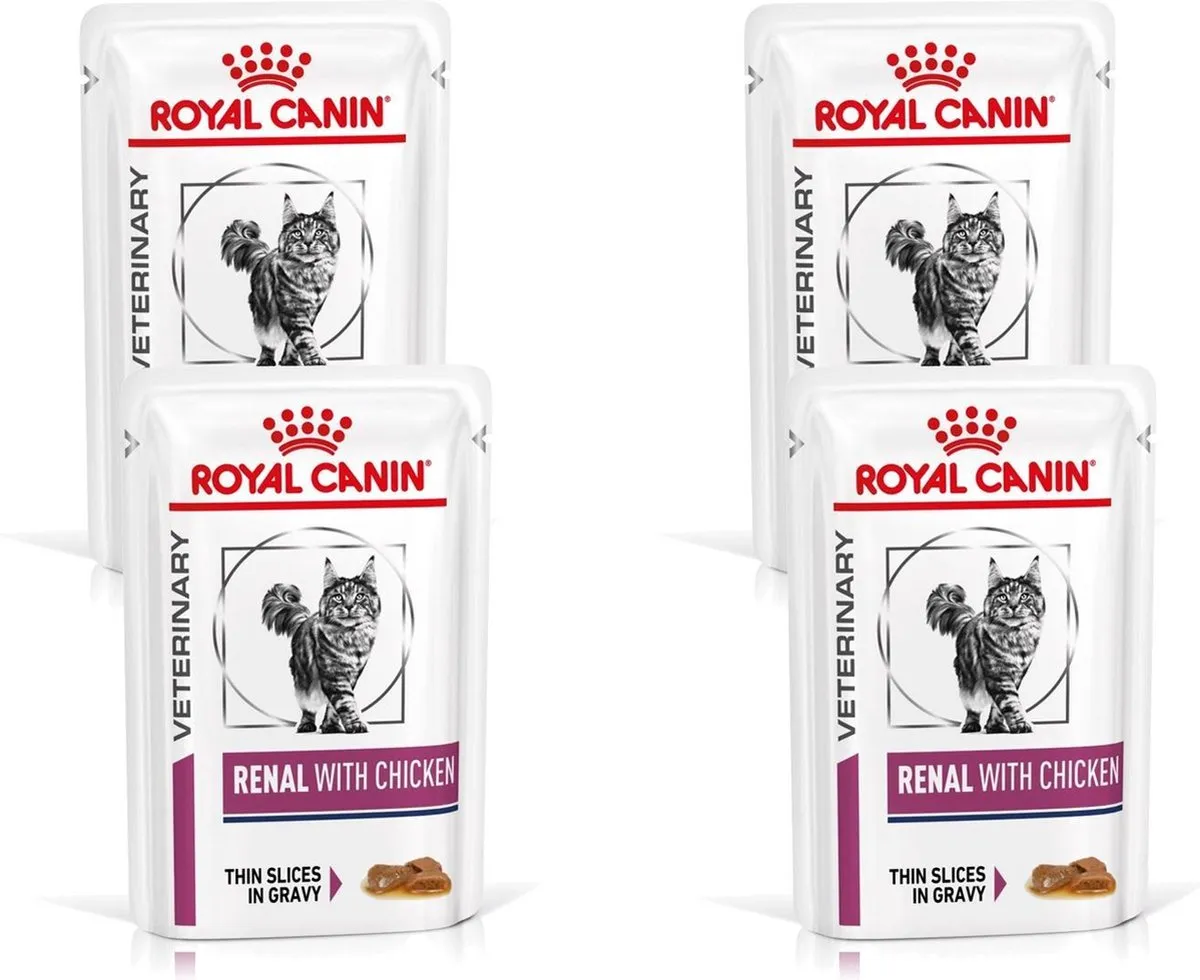 Royal Canin Veterinary Diet Renal Chicken Kattenvoer - 48 Stuks