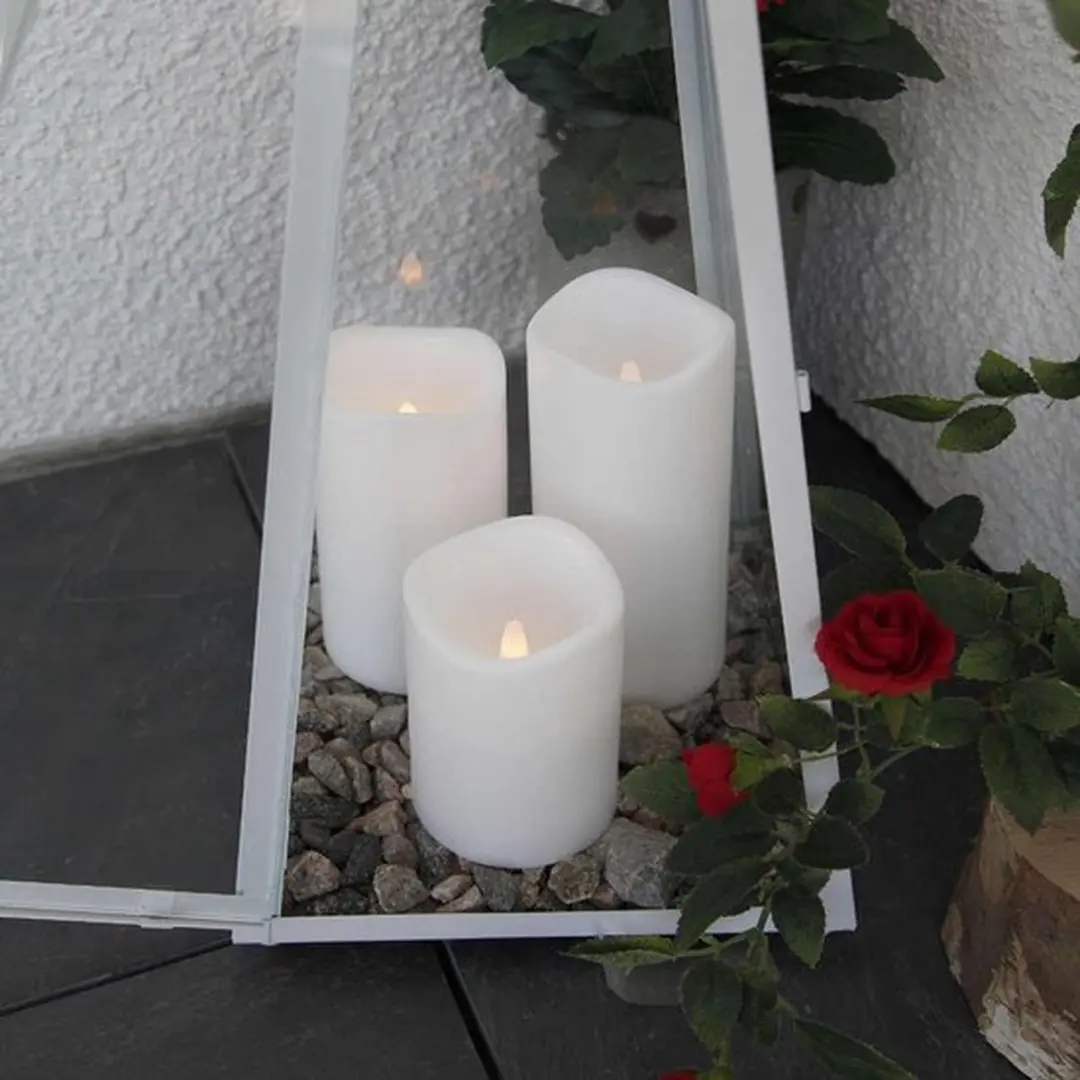 Star Trading Paul Outdoor LED Kaarsen - Set van 3 - Ø7,5cm - afbeelding 3 van 3