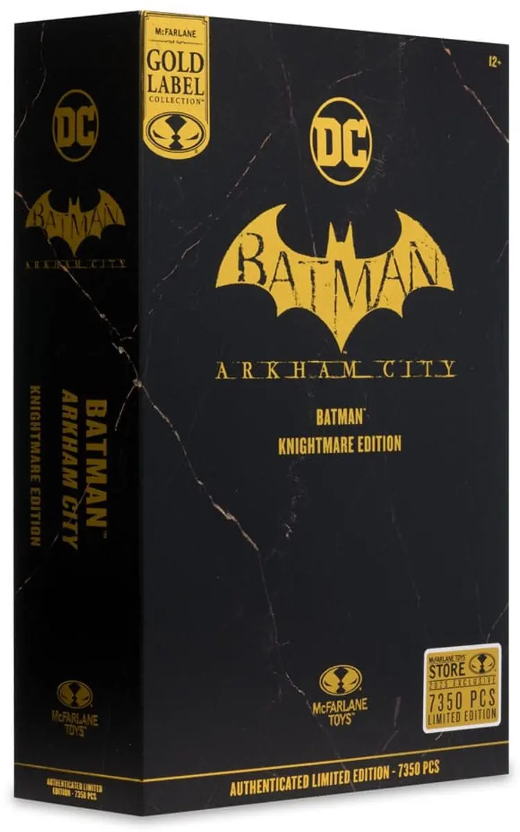 McFarlane Toys DC Multiverse Batman Arkham City Knightmare Gold Label Speelfiguur - afbeelding 3 van 6