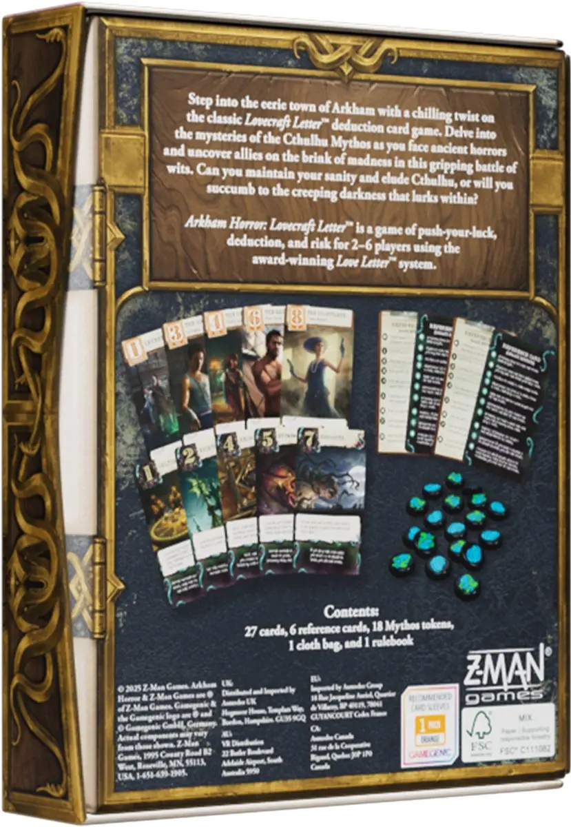Z-Man Games Arkham Horror Lovecraft Letter Kaartspel - EN - afbeelding 4 van 6