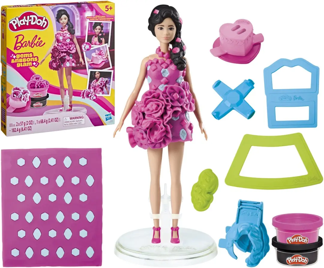 Play-Doh Barbie Glamourset Edelstenen en Linten - afbeelding 2 van 6