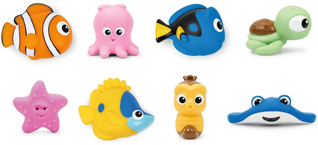 Finding Nemo badspeeltjes set van 8