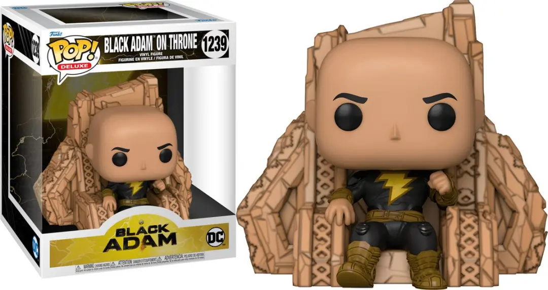 Funko POP! Deluxe Black Adam On Throne Figuur - 9cm - afbeelding 4 van 5