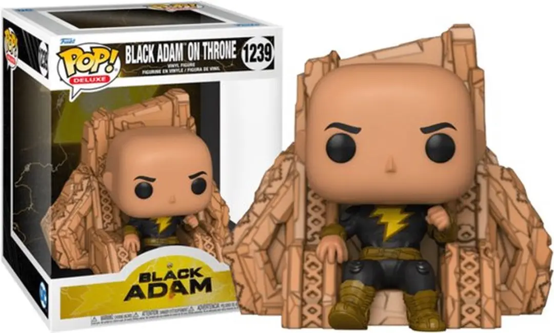 Funko POP! Deluxe Black Adam On Throne Figuur - 9cm - afbeelding 2 van 5