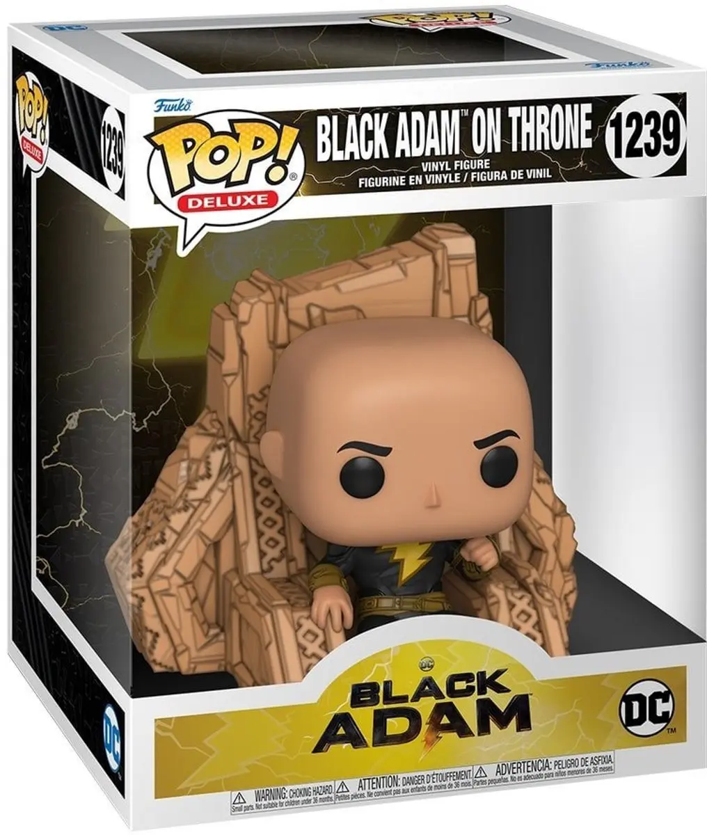 Funko POP! Deluxe Black Adam On Throne Figuur - 9cm - afbeelding 3 van 5