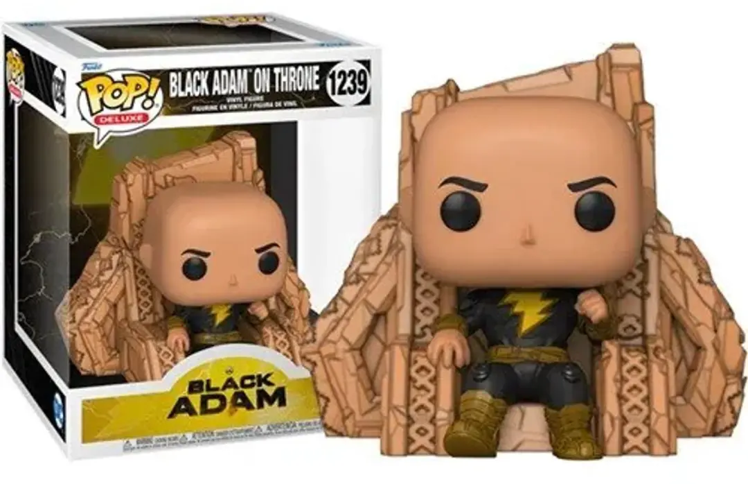 Funko POP! Deluxe Black Adam On Throne Figuur - 9cm - afbeelding 5 van 5
