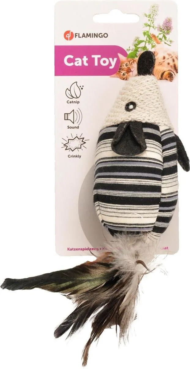 Flamingo Pirin Rat Kattenspeelgoed - Wit