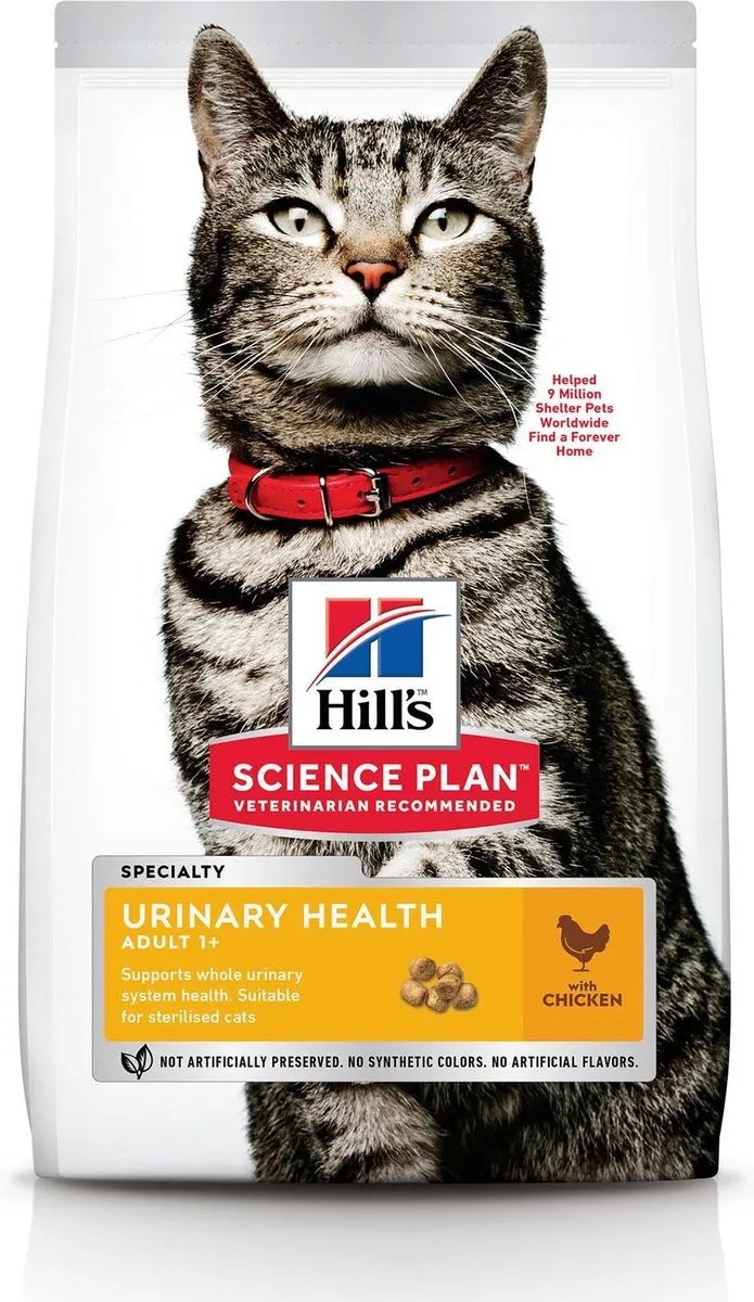 Hill's Feline Adult Urinary Health Kattenvoer Kip 7kg