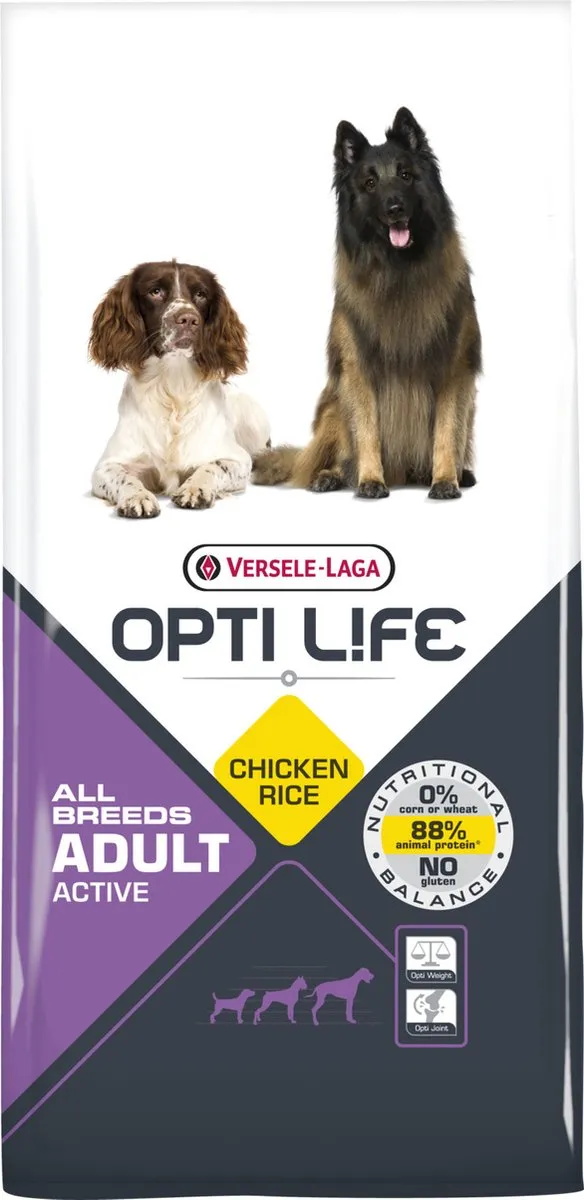 Versele-Laga Opti Life Adult Active All Breeds 12,5 kg