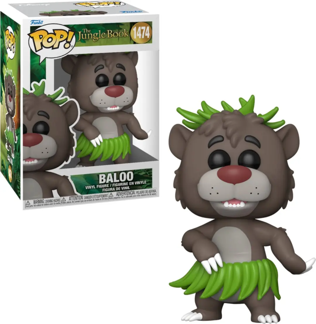 Funko Pop! Disney The Jungle Book Baloo Vinylfiguur - afbeelding 6 van 6