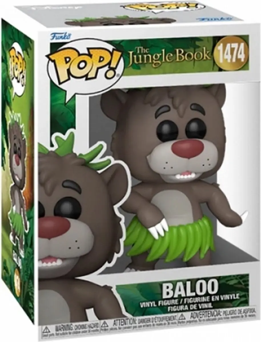 Funko Pop! Disney The Jungle Book Baloo Vinylfiguur - afbeelding 3 van 6