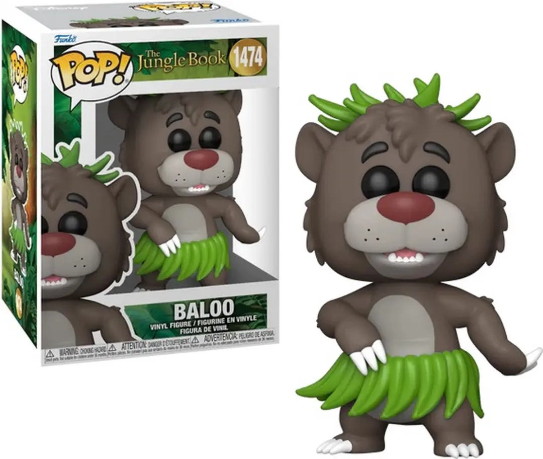 Funko Pop! Disney The Jungle Book Baloo Vinylfiguur - afbeelding 5 van 6