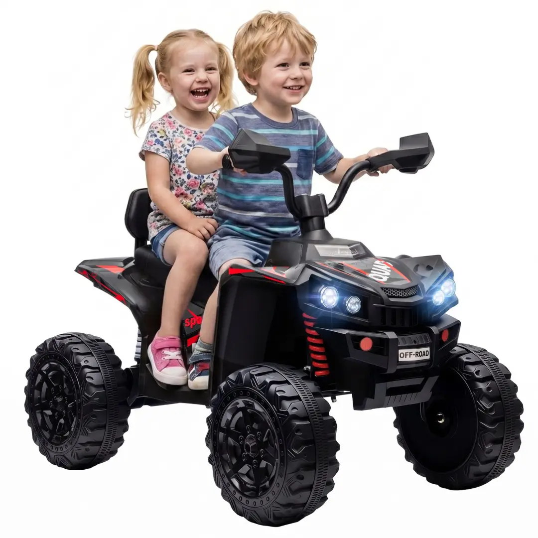 AIYAPLAY Electric Ride-on Car-Metall, Kunststoff-106L x 63B x 76H cm-Schwarz