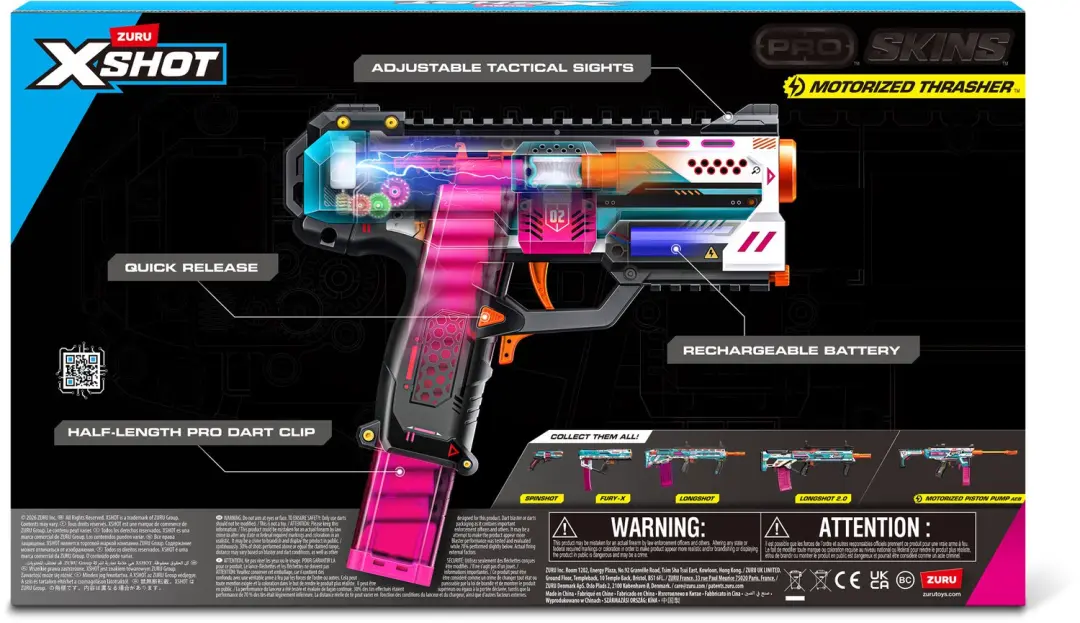 X-Shot Skins Pro-Series Thrasher - Automatisch + 30 Darts - afbeelding 2 van 4