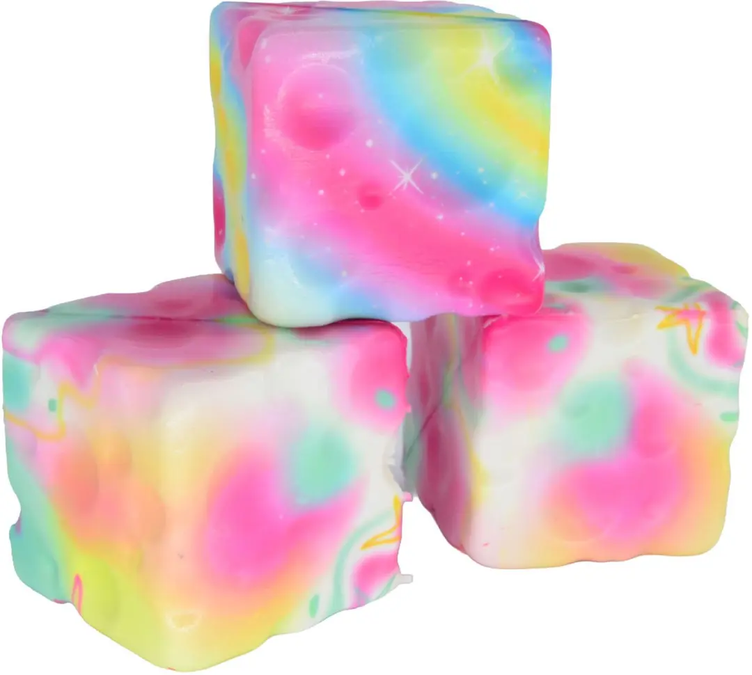 John Toys Rainbow Cheese Squishy Stressbal - Regenboog - afbeelding 6 van 6