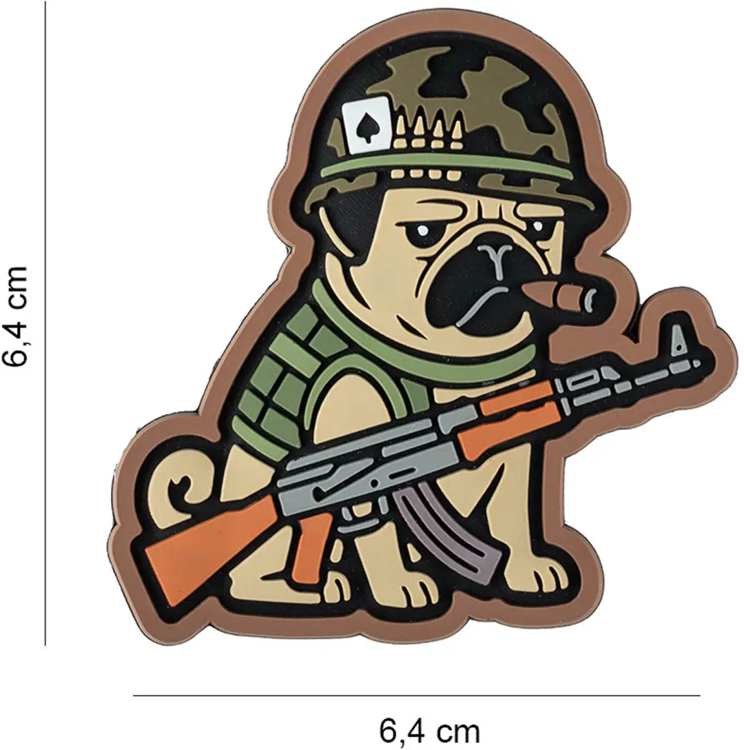 Embleem 3D PVC Tactical dog Vietnam ace #6114
