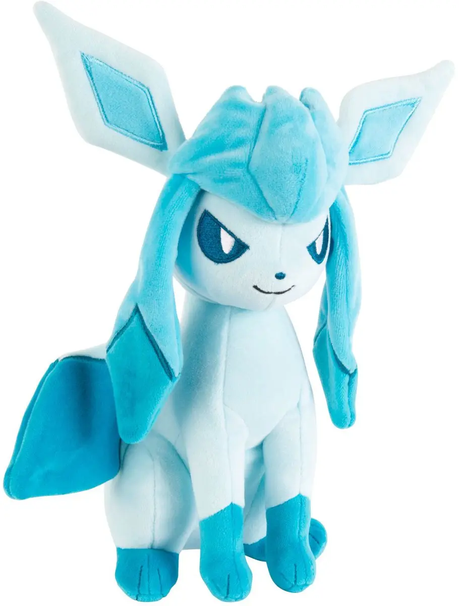 Pokémon Glaceon Pluche Knuffel - 20cm - afbeelding 2 van 5