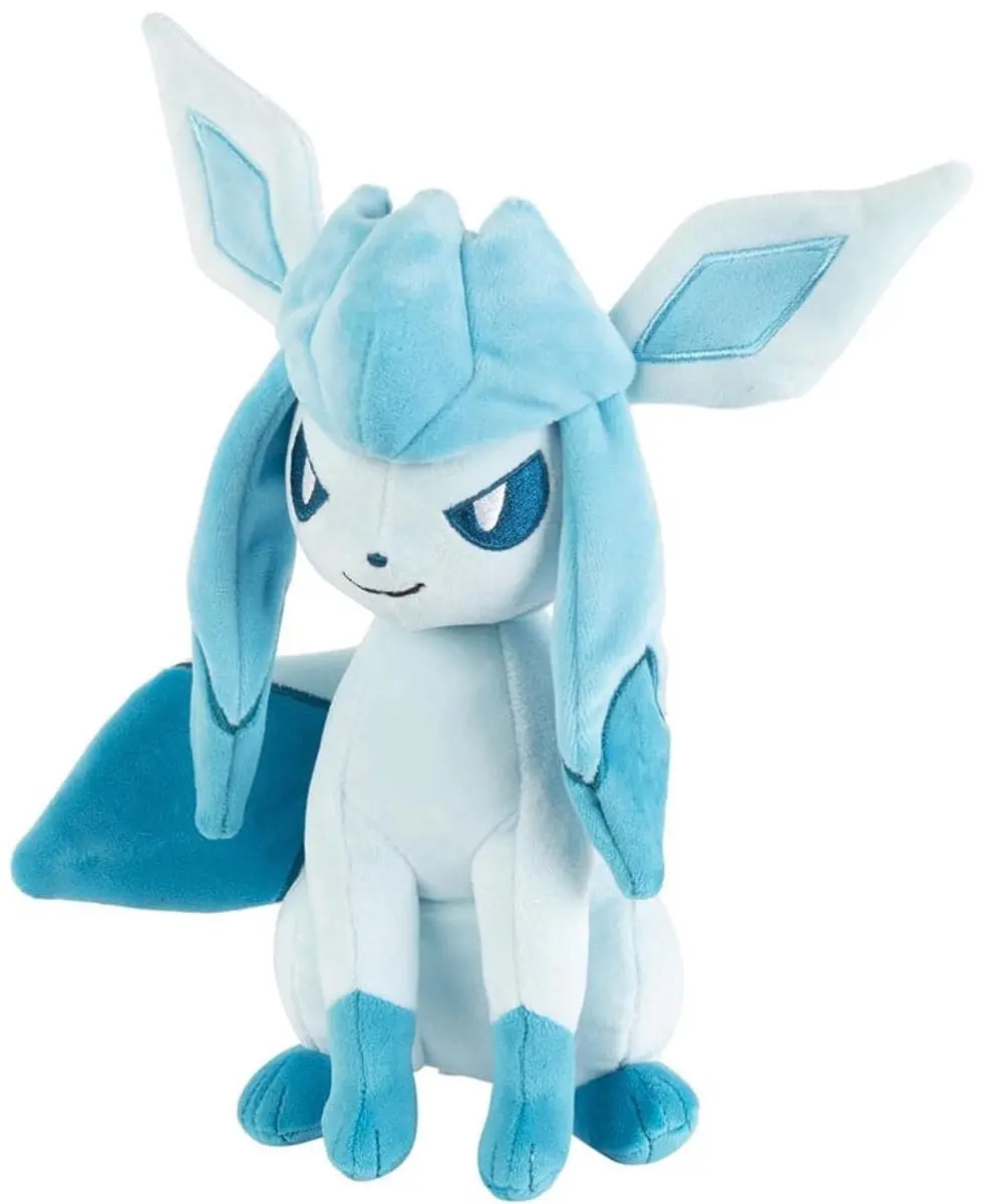 Pokémon Glaceon Pluche Knuffel - 20cm - afbeelding 5 van 5