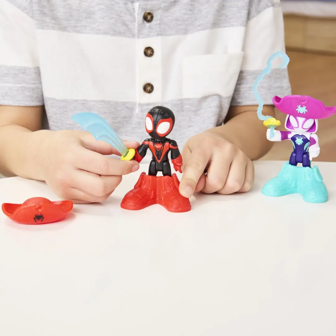 Hasbro Spidey Water-Webs Actiefiguren Spin & Ghost-Spider - afbeelding 4 van 6