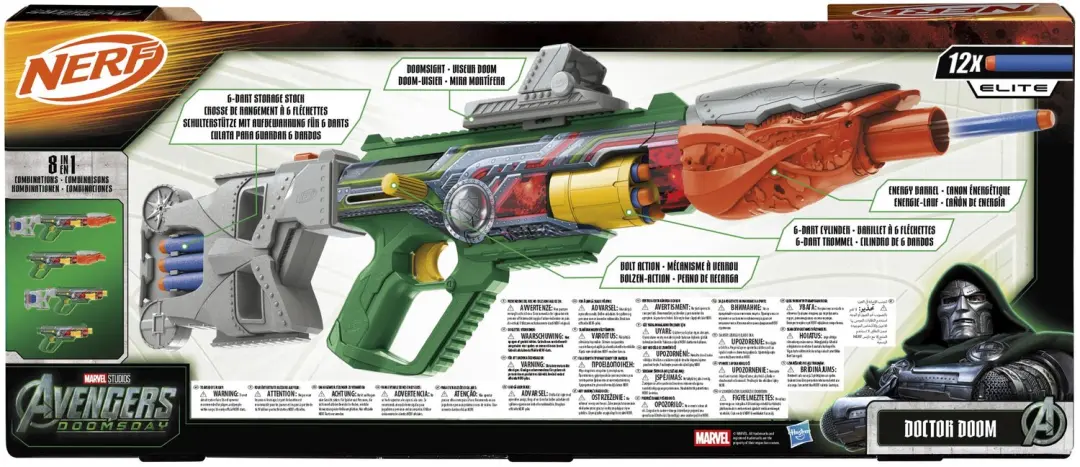 NERF Marvel Doctor Doom Blaster - afbeelding 2 van 3