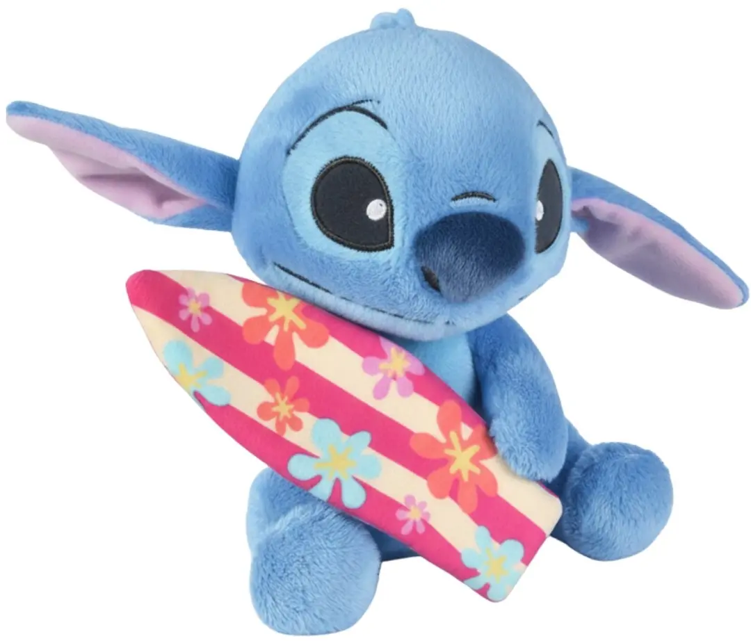 Disney Stitch met Surfboard Pluche Knuffel 25cm