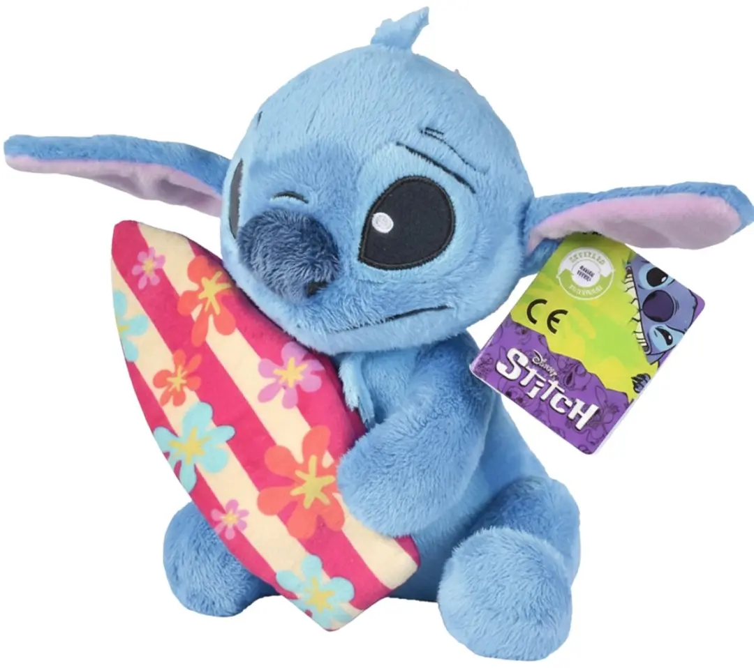 Disney Stitch met Surfboard Pluche Knuffel 25cm - afbeelding 2 van 6