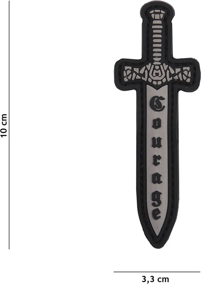 Embleem, 3D PVC Courage