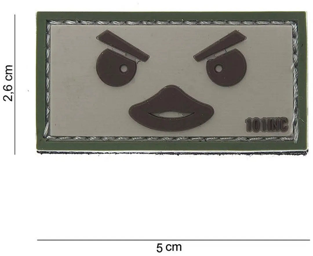 Embleem 3D PVC Duckface beige/groen #10087