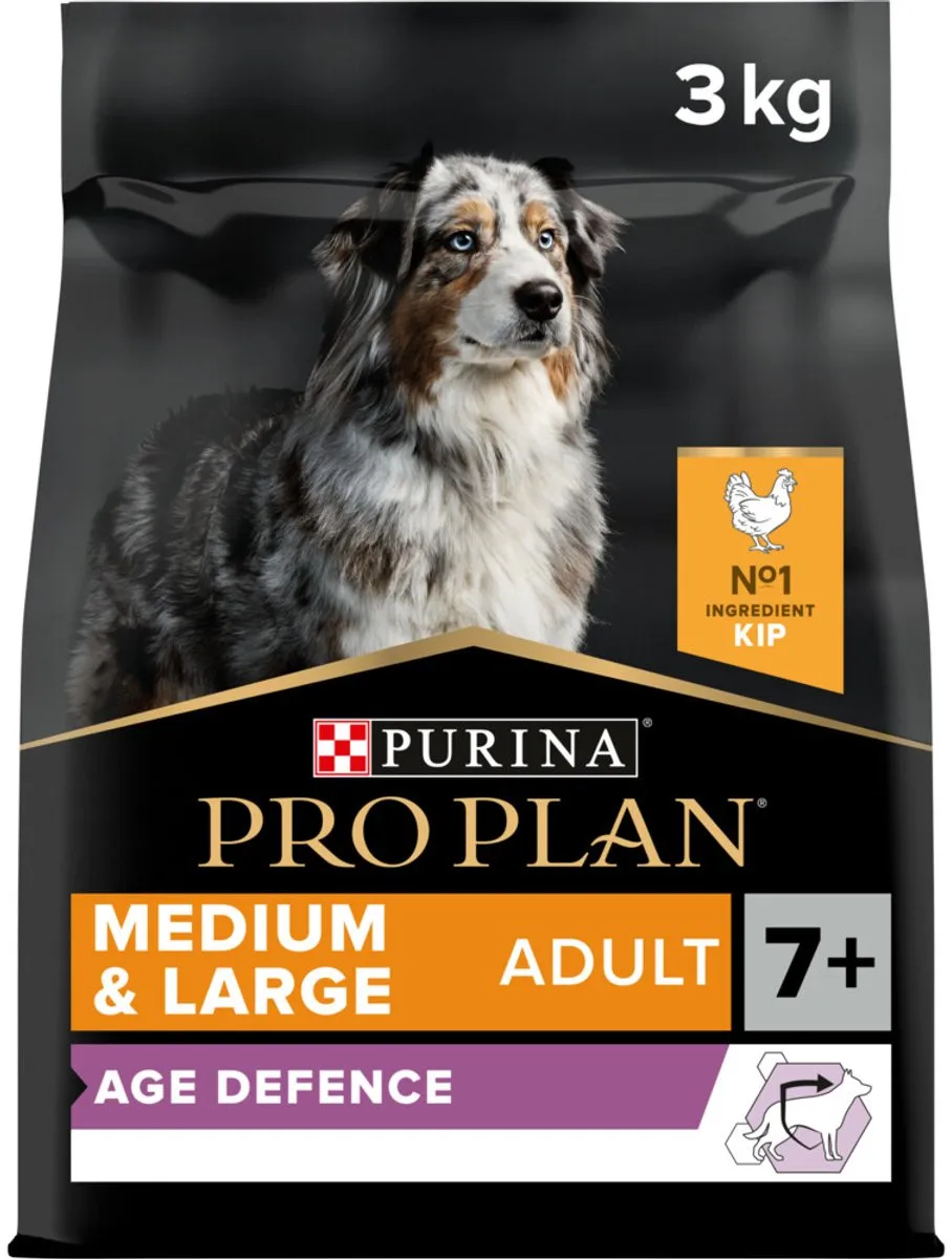 Pro Plan Adult 7+ Medium & Large Age Defence Kip 20 Stuks