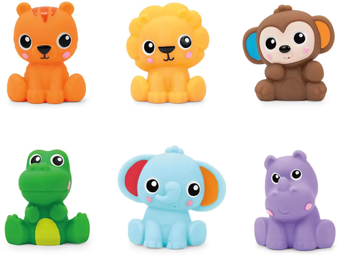 Safari Splashers badspeeltjes set van 6