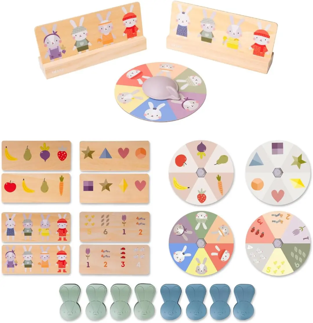 Taf Toys Konijn Bingo: Leerzaam Lotto Spel voor Peuters