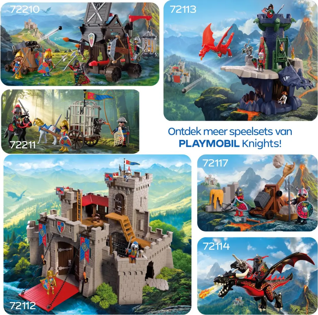 Playmobil Aanvalstoren Drakenridder - 4 Ridders - afbeelding 3 van 6