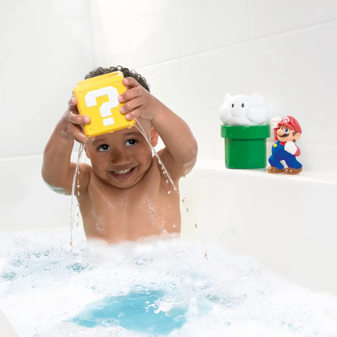 Tomy My Mario Giet- en Stapelset Badspeelgoed - afbeelding 3 van 6