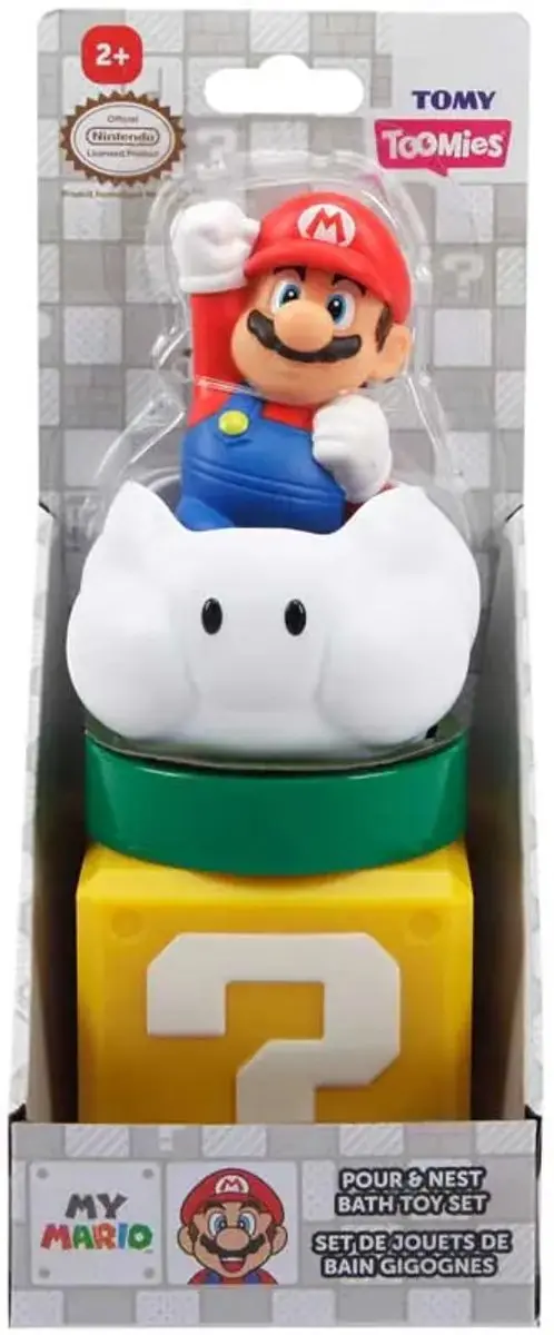 Tomy My Mario Giet- en Stapelset Badspeelgoed - afbeelding 6 van 6