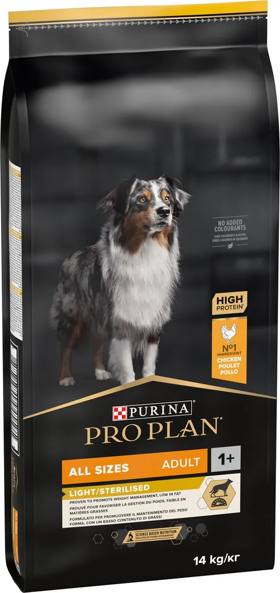 Pro Plan Light Sterilised Adult Hondenvoer Kip 14kg