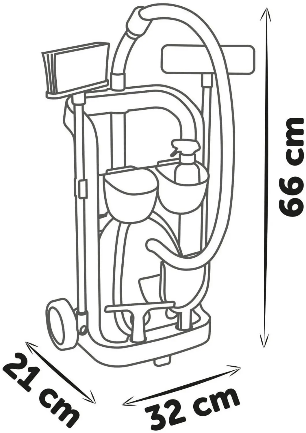 Smoby Rowenta Trolley Stofzuiger met Geluid - afbeelding 3 van 4