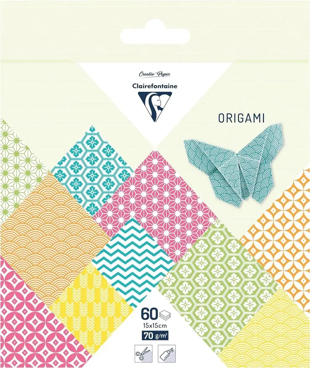 Origami papier Zomer 60 vel 70g 15 x 15 cm