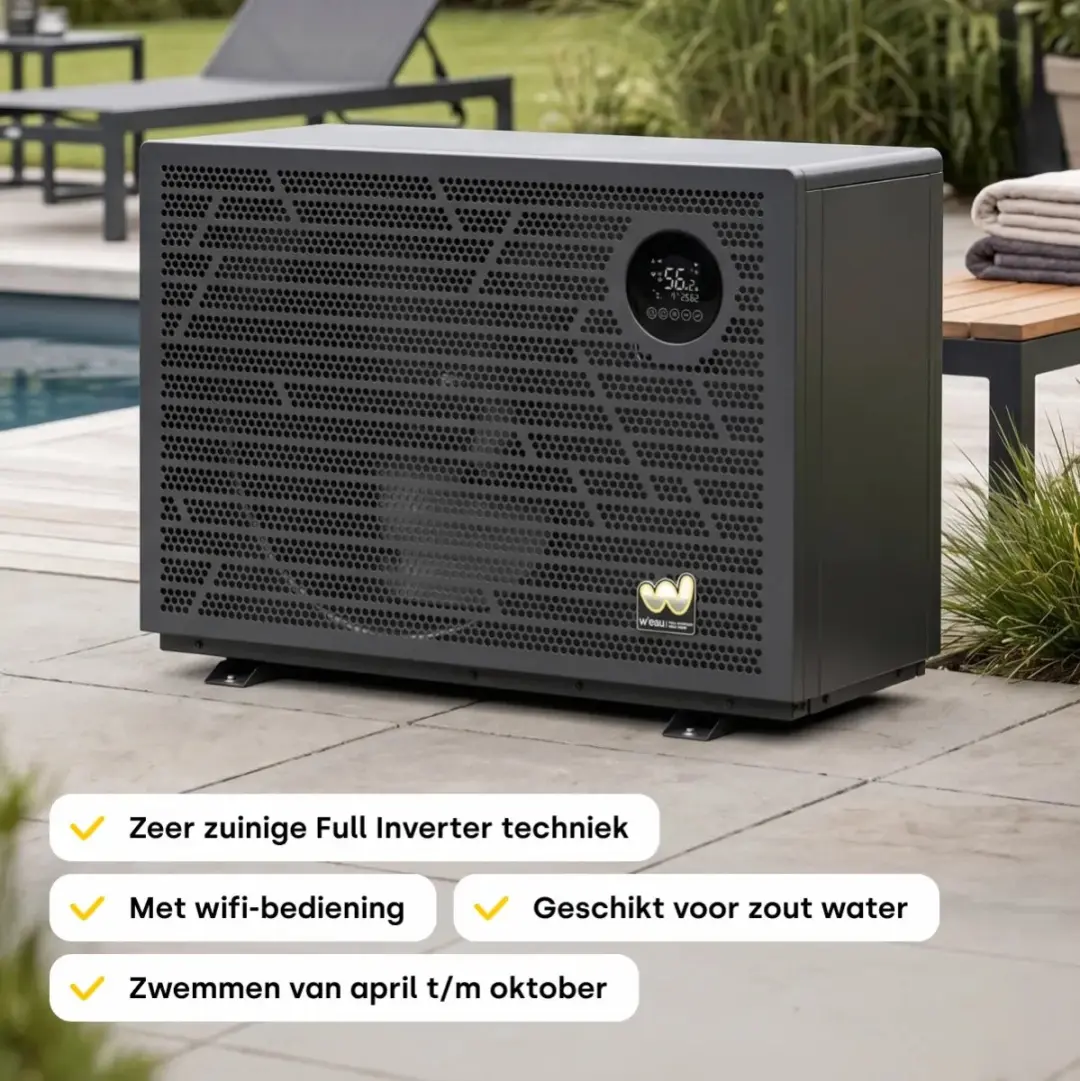 W’eau Full Inverter 2.0 Zwembad Warmtepomp 21 kW