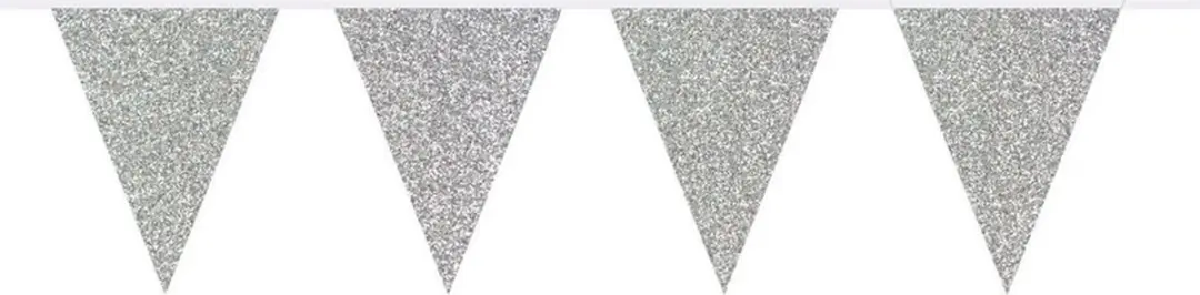 Koopman Vlaggenlijn papier zilver 6m