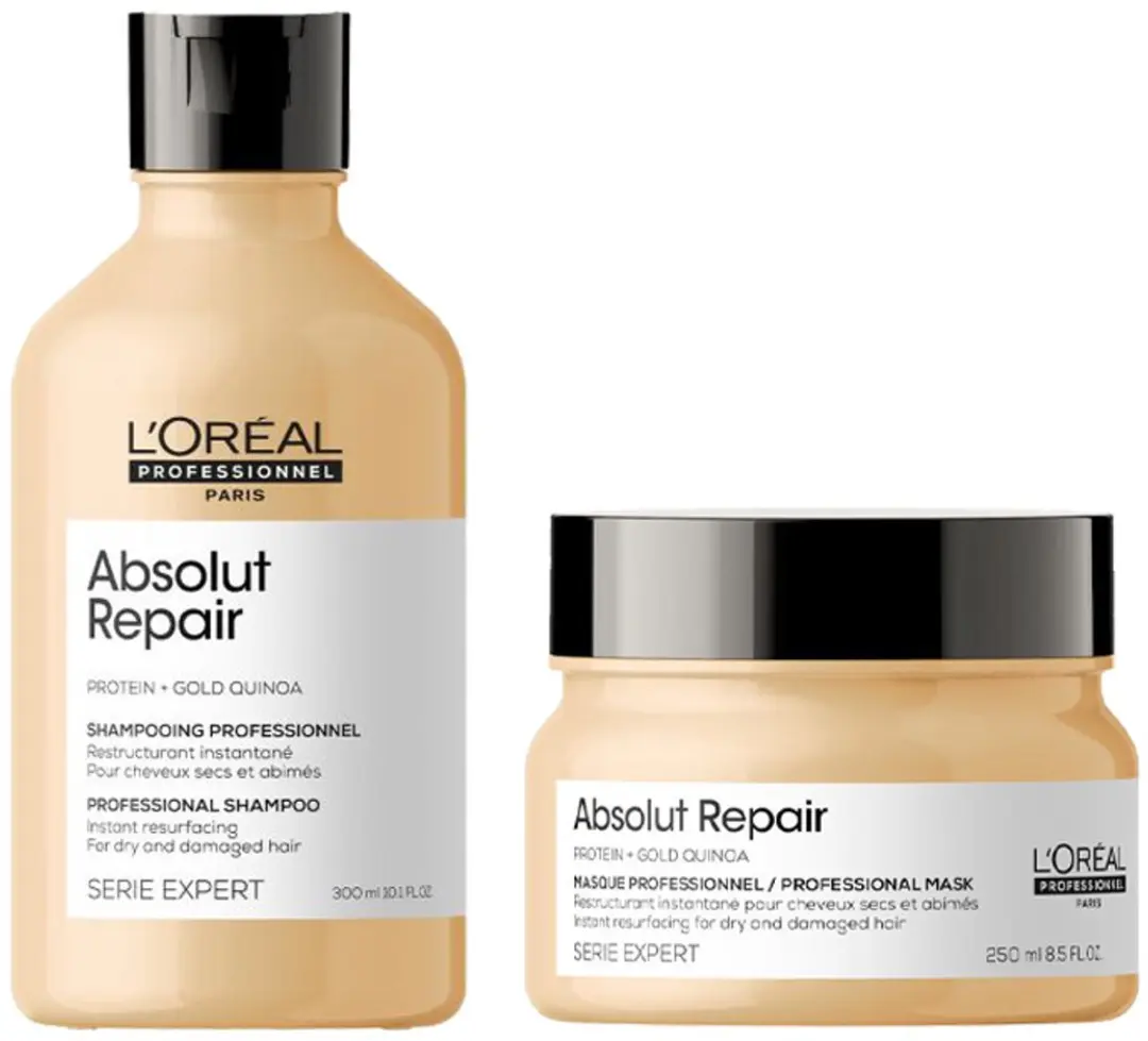 L'Oréal Professionnel Serie Expert Absolut Repair Gold Shampoo 300ml + Mask 250