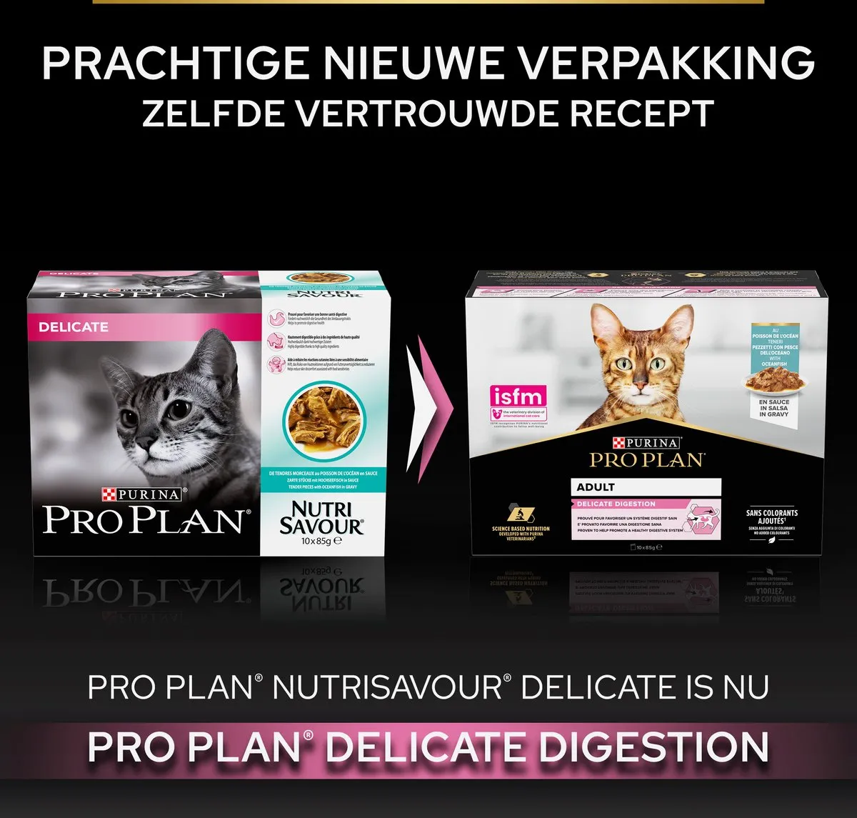 Pro Plan Delicate Digestion Kat Natvoer Vis - 40x85g