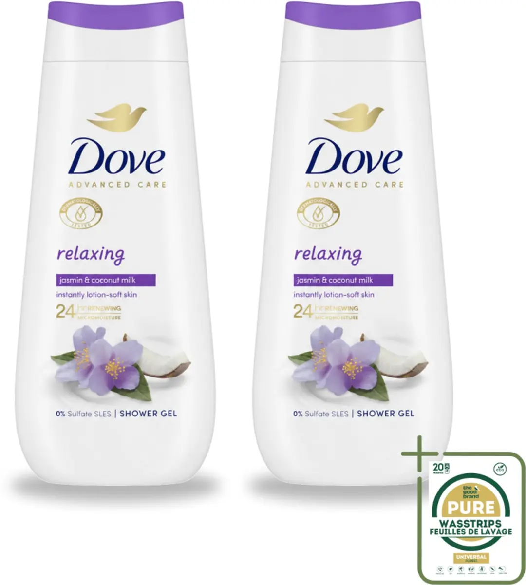 2 x Dove Douchecrème