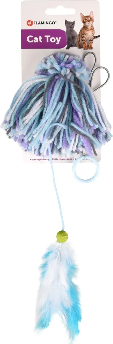 Flamingo Yarn Ps Yarn Teaser Katten - Multi 81cm - Blauw