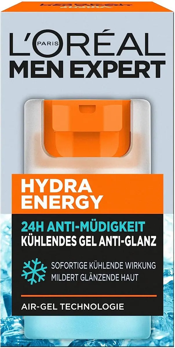 L'Oréal Men Expert Verkoelende Gel voor Mannen Anti-Shine Anti-Fatigue Hydra En