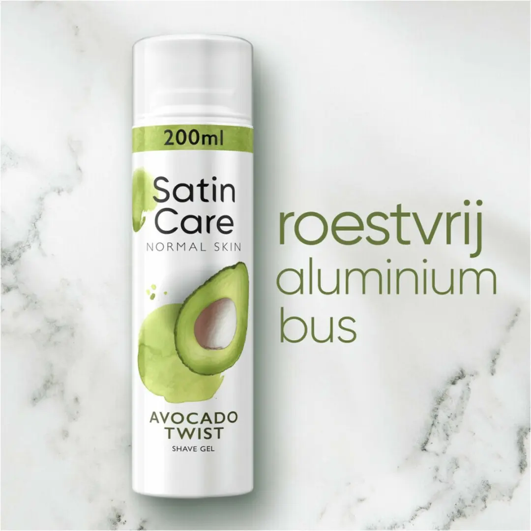 Gillette Venus Satin Care Scheergel Avocado Twist - 200ml - afbeelding 4 van 6