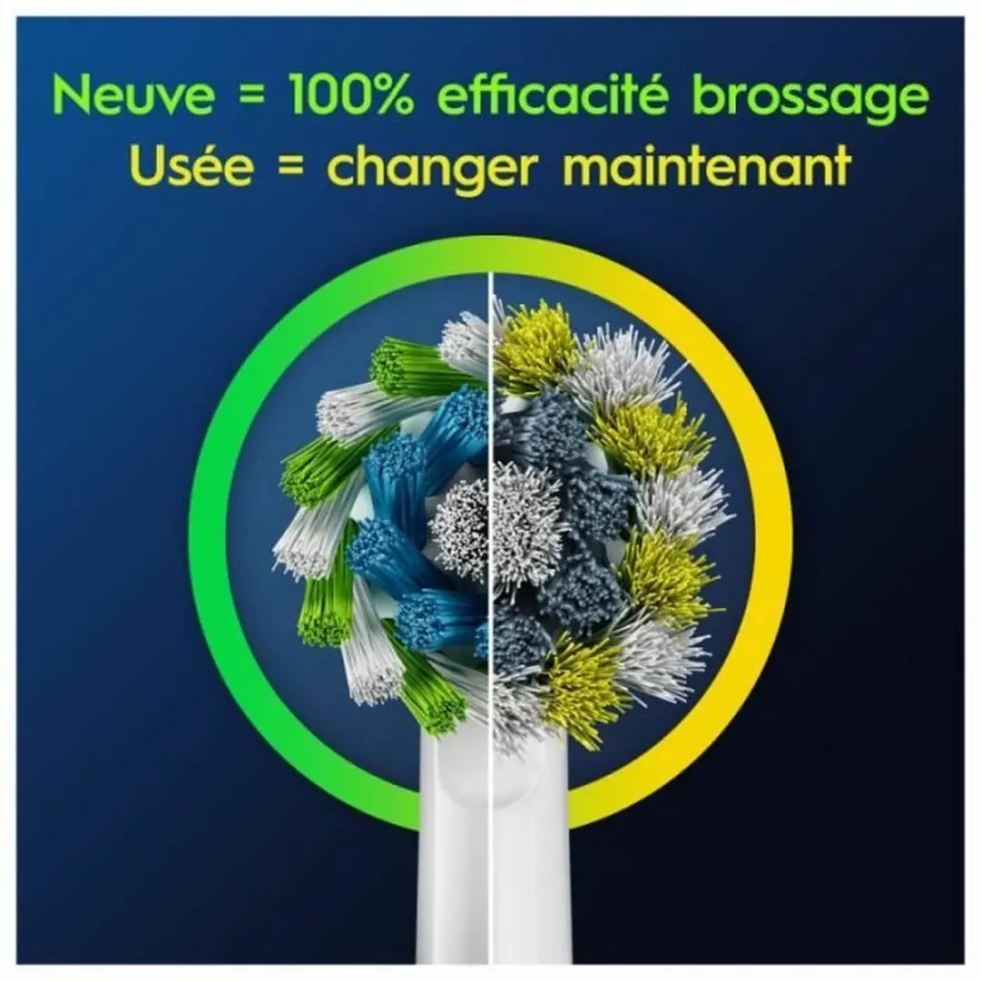 Oral-B Pro Cross Action Opzetborstels - 3 stuks - Wit - afbeelding 5 van 6
