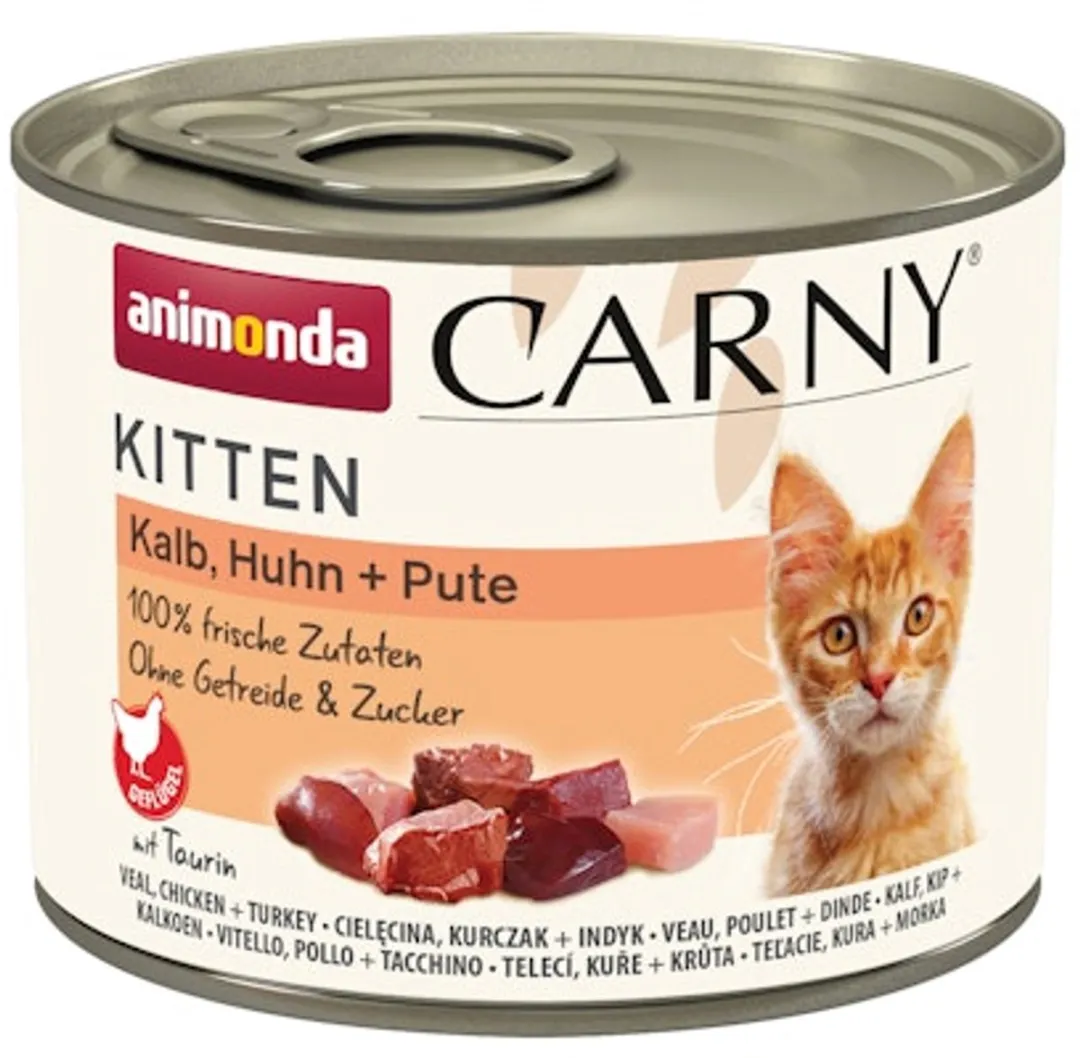 Animonda Carny Kitten Rund met Kalkoen 200g - 12 Stuks