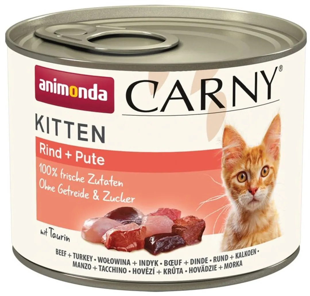 Animonda Carny Kitten Rund met Kalkoen 200g - 12 Stuks